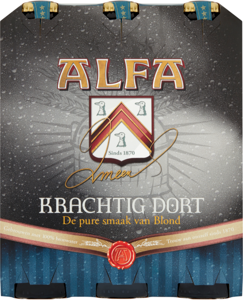 Alfa Krachtig Dort set van 6 flesjes á 0,30 liter